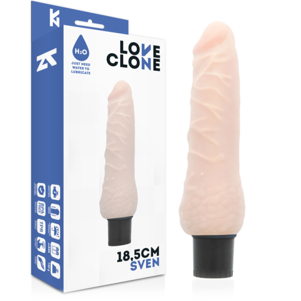 Loveclone - Vibrateur Autolubrifiant Sven 18.5 CM -O- 3.3 CM