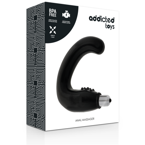 Addicted Toys - Masajeador Anal Negro - Vibradores Anales