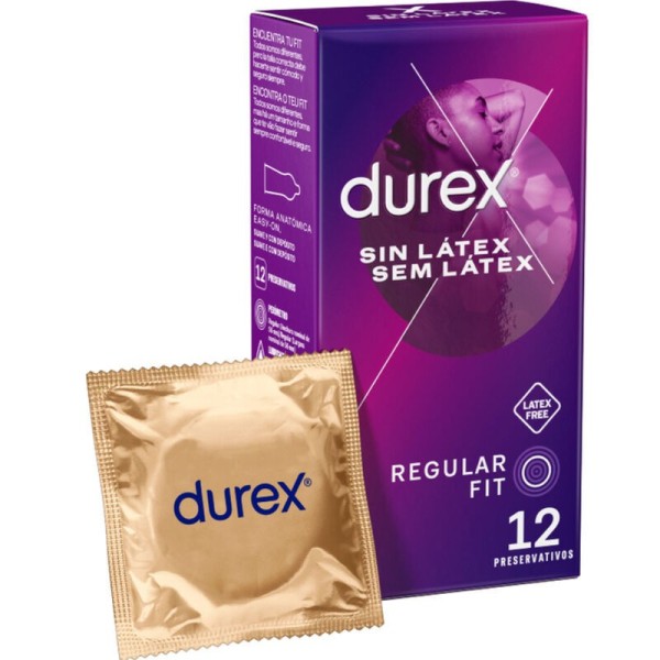 DUREX - PRÉSERVATIFS SANS LATEX 12 UNITÉS DUREX CONDOMS - Sans latex