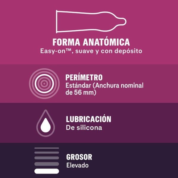 DUREX - CONDONES SIN LÁTEX 12 UNIDADES CONDONES DUREX - Sin Látex