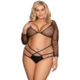 SUBBLIME - QUEEN PLUS ENSEMBLE TOP STRAPPY ET CULOTTE SUBBLIME QUEEN PLUS SIZE