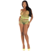 LEG AVENUE - ENSEMBLE T-SHIRT & PANTALON RÉSILLE LIME LEG AVENUE SETS