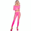 CHILIROSE - CR 3654 TOP & LEGGINS ROSE S/M CHILIROSE SETS