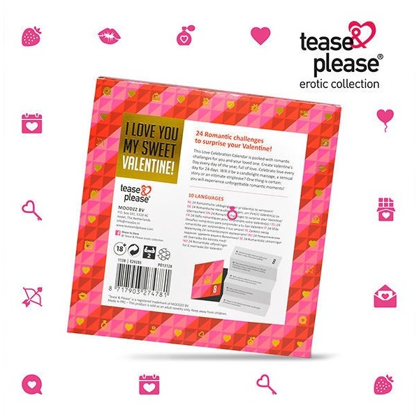 TEASE & PLEASE - CALENDRIER DE AVENT SAINT-VALENTIN TEASE&PLEASE