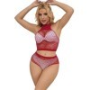 SUBBLIME - 952402 ENSEMBLE RESILLE AVEC LOSANGES ROSES TAILLE UNIQUE SUBBLIME SETS
