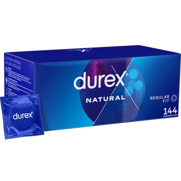 DUREX - PRESERVATIVOS DUREX NATURAL 144 UNIDADES - Gama Natural
