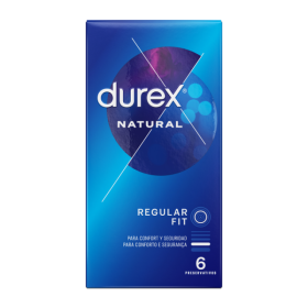 DUREX - PRESERVATIVOS DUREX CLÁSICO NATURAL 6 UNIDADES - Gama Nat