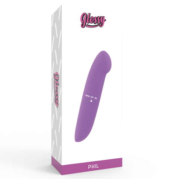 Glossy - Vibrateur Phil Violet – Mini-vibrateurs
