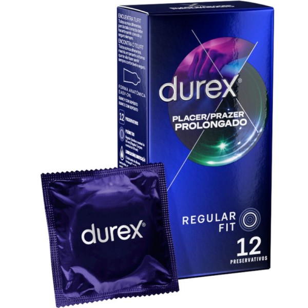 DUREX - PLACER RETARDADO PROLONGADO 12 UNIDADES CONDONES DUREX