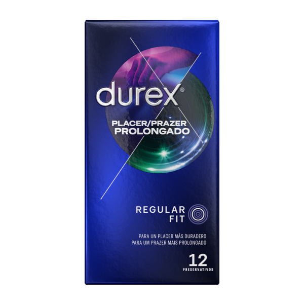DUREX - PLACER RETARDADO PROLONGADO 12 UNIDADES CONDONES DUREX