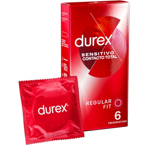 DUREX - CONTACTO SENSIBLE TOTAL 6 UNIDADES CONDONES DUREX - Sensi