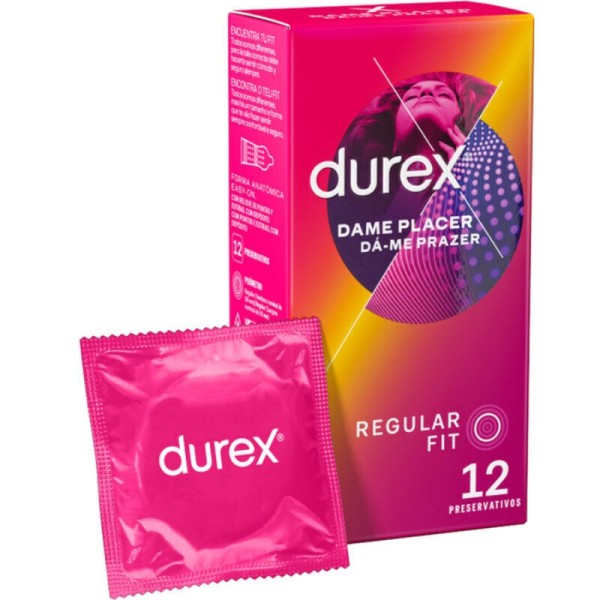 DUREX - LADY PLACER 12 UNIDADES CONDONES DUREX - Puntos y estrías