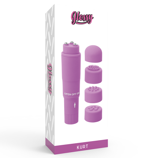 Glossy - Masajeador de bolsillo Kurt Violet - Mini Vibradores