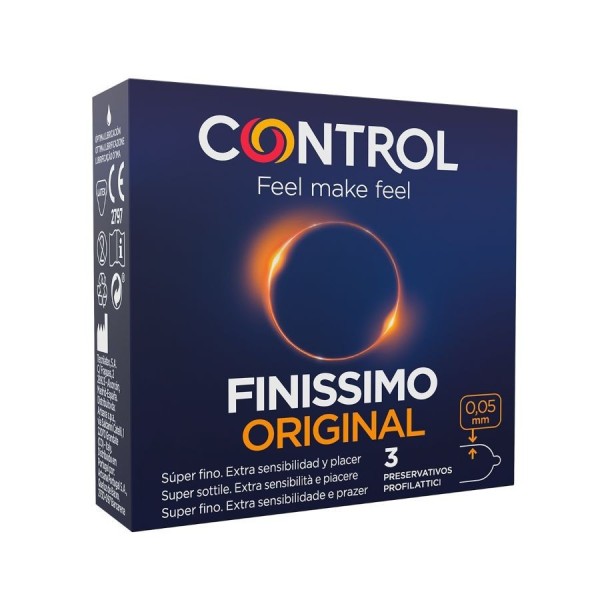 CONTROL - PRÉSERVATIFS FINISSIMO 3 UNITÉS CONTROL CONDOMS - Sensible