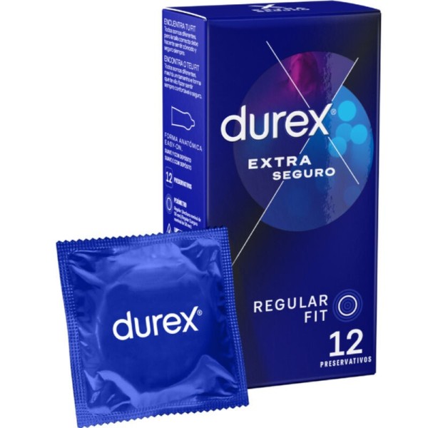 DUREX - EXTRA SÉGURO 12 UNIDADES CONDONES DUREX - Muy fuerte