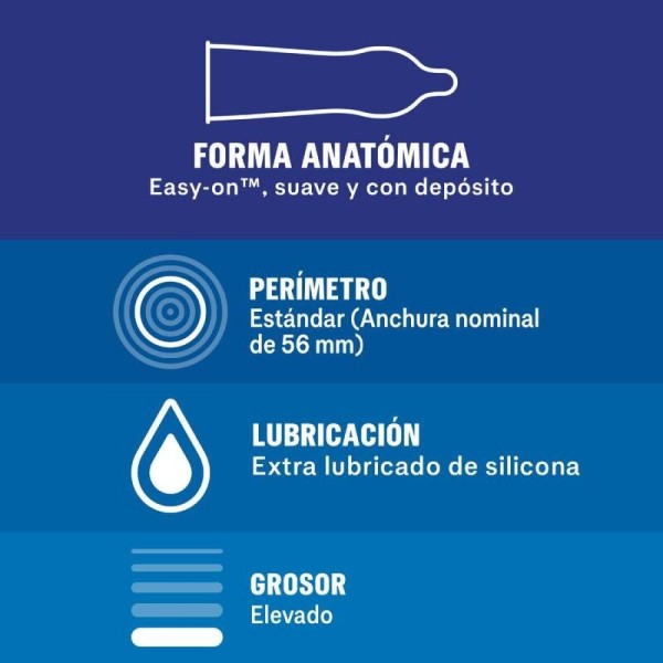 DUREX - EXTRA SÉGURO 12 UNIDADES CONDONES DUREX - Muy fuerte