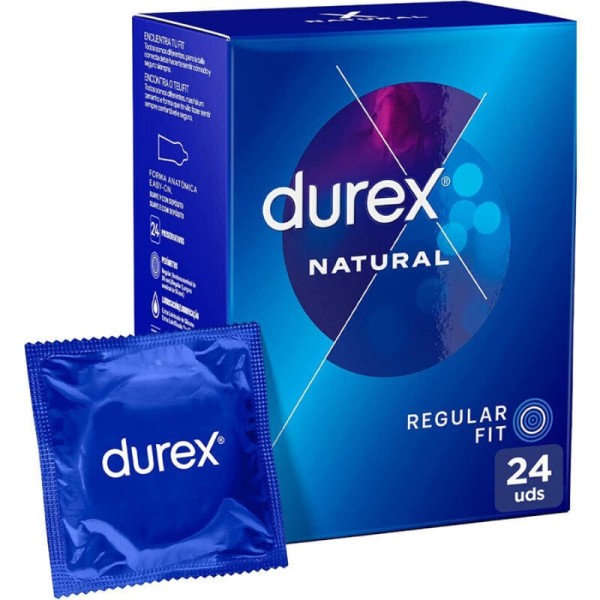 DUREX - NATUREL PLUS 24 UNITÉS DUREX CONDOMS - Gamme Naturelle