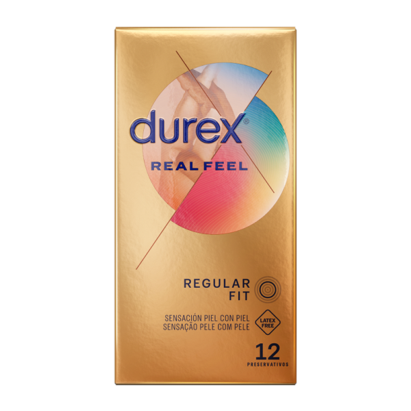 DUREX - REAL FEEL 12 UNIDADES CONDONES DUREX - Sin látex