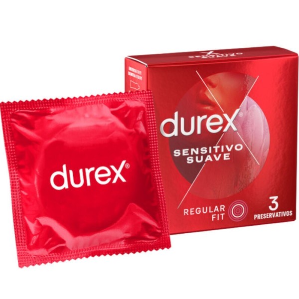 DUREX - DOUX ET SENSIBLE 3 UNITÉS DUREX CONDOMS - Sensible