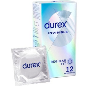 DUREX - CONDONES INVISIBLES EXTRAFINOS 12 UNIDADES DUREX - Sensib