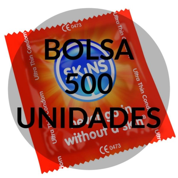 SKINS - CONDOM ULTRA THIN BAG 500 SKINS - Points et vergetures
