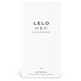 LELO - BOÎTE DE PRÉSERVATIFS HEX 12 UNITÉS LELO - Points et vergetures