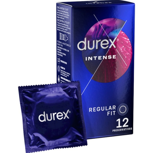 DUREX - INTENSE ORGASMIC 12 UNIDADES CONDONES DUREX