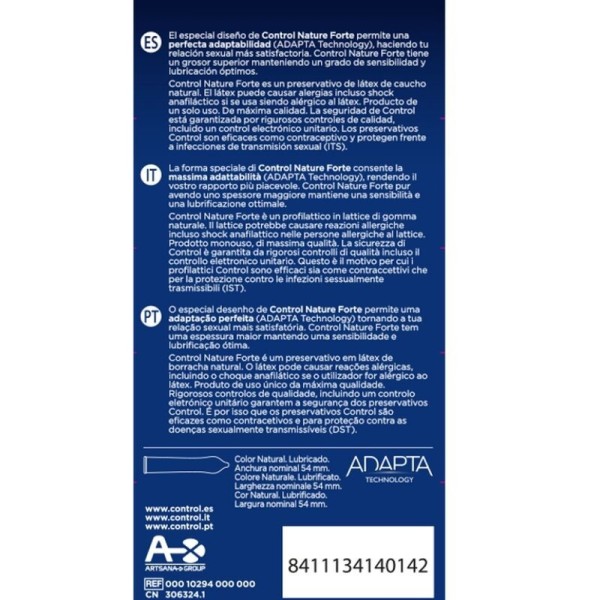 CONTROL - FORTE 12 UNIDADES PRESERVATIVOS CONTROL - Muito forte