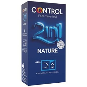 CONTROL - DUO NATURA 2-1 PRESERVATIVO + GEL 6 UNIDADES CONDONES C