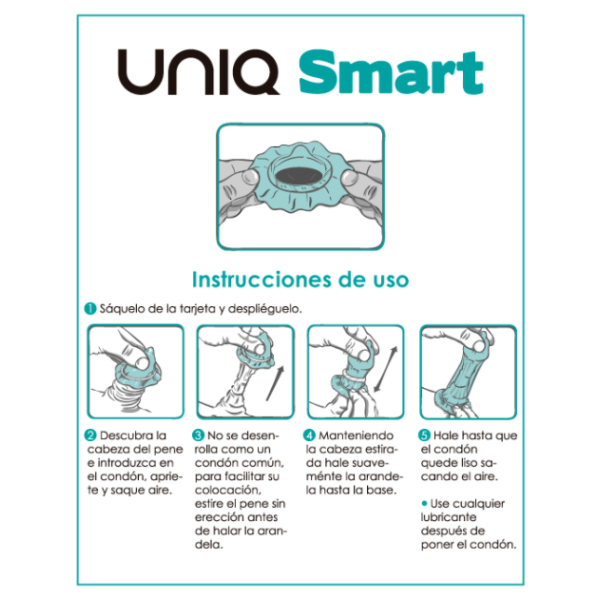 UNIQ - PRESERVATIVOS SMART PREERECCIÓN SIN LÁTEX 3 UNIDADES UNIQ 