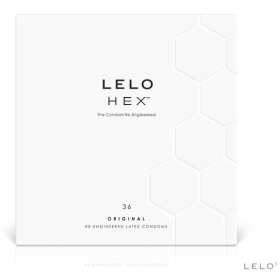 LELO - BOÎTE DE PRÉSERVATIFS HEX 36 UNITÉS LELO - Points et vergetures