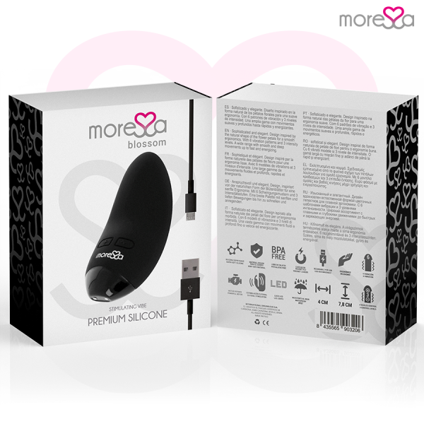 Moressa - Vibrateur Blossom Noir – Mini-vibrateurs