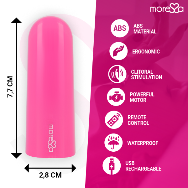 Moressa - NIX Vibrador Control Remoto Rosa – Control Remoto