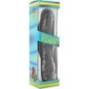 SEVEN CREACIONES - VIBRADOR PENE VINILO P-SHAPE NEGRO 20 CM SEVEN