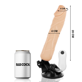 Basecock - Vibrador Realista Control Remoto Natural 20 CM -O- 4 C