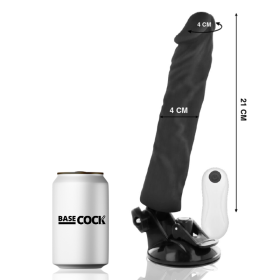 Basecock - Vibrateur Réaliste Télécommande Noir 21 CM -O- 4 CM