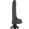 Basecock - Vibrateur Réaliste 2-1 Noir 18.5 CM -O- 4 CM