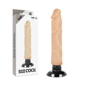 Basecock - Vibrateur Réaliste 2-1 Naturel 20 CM -O- 4 CM
