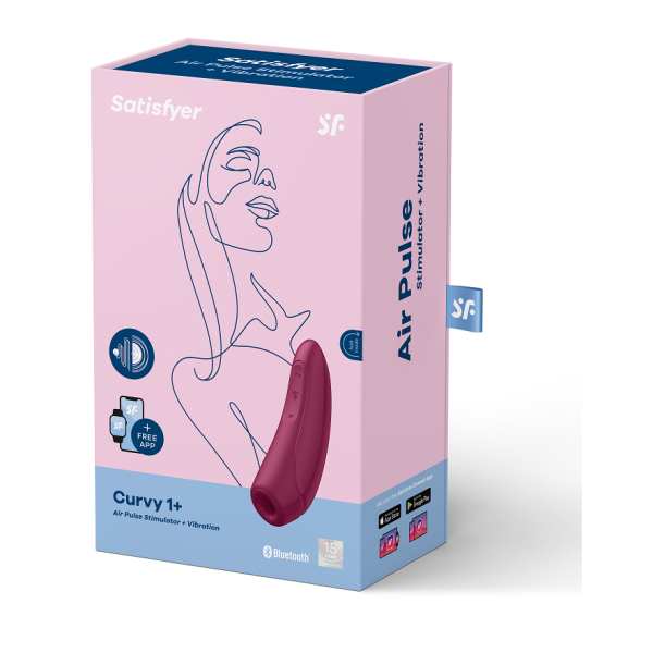 Satisfyer - Curvy 1 + Rouge Rose – Vibromasseurs avec APP