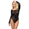 SUBBLIME - 952051 BODY RESILLE MANCHES LONGUES ET EPAULES NUES NOIR TAILLE UNIQUE SUBBLIME BODIES