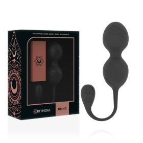Rithual - Balles DE Kegel Vibrantes Rechargeables Nisha Noires