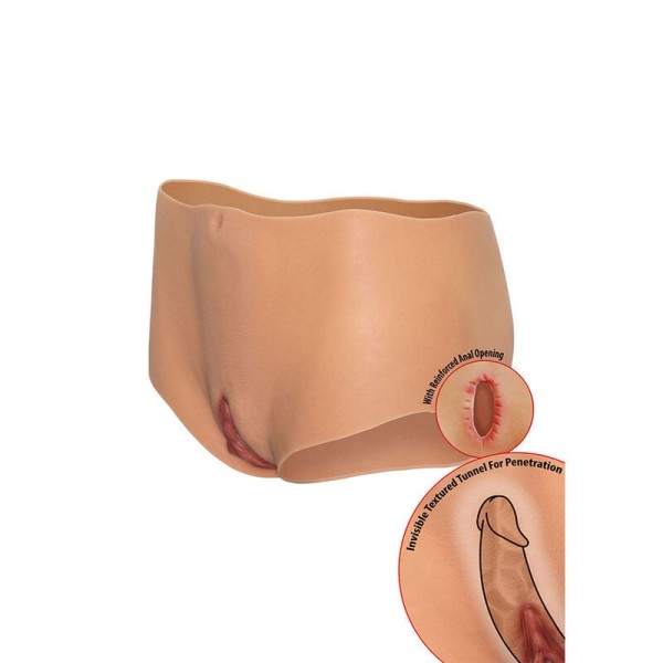 HIDDEN DESIRE - ALTER EGO VAGIN OUVERT ET CUL SLIP TAILLE MOYENNE CHAIR HIDDEN DESIRE