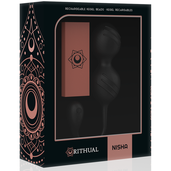 Rithual - Bolas Kegel Vibradoras Recargables Nisha Negro