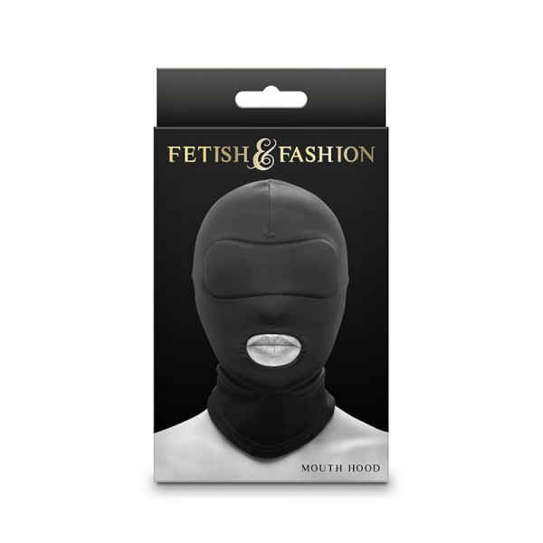 NS NOVELTIES - FETISH & FASHION CAGOULE BOUCHE NYLON NOIR NS NOVELTIES