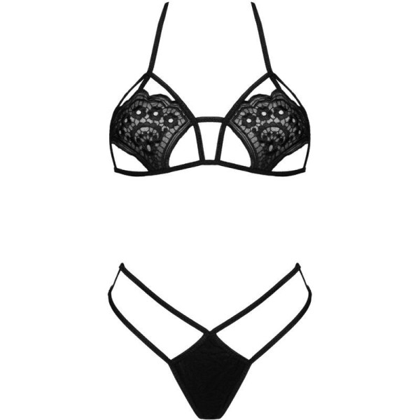 LIVCO CORSETTI FASHION - SOUTIEN-GORGE + STRING JIMENA LC 20216 NOIR TAILLE UNIQUE LIVCO CORSETTI SETS