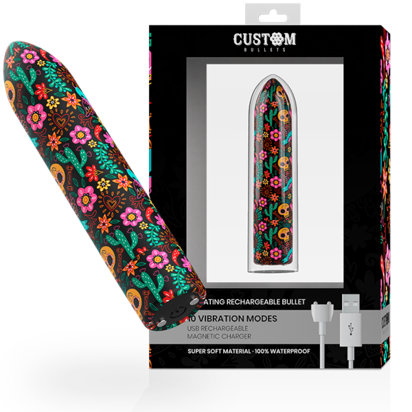 Custom Bullets - Bullets Personnalisés Rechargeable Floral 10 ...