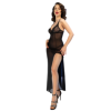 CHILIROSE - CR 4723 NUISETTE LONGUE ET STRING NOIR XL CHILIROSE BABYDOLLS