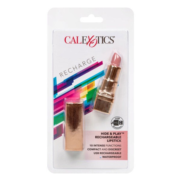 Calexotics - Labial Recargable Bala Hide & Play Rosa Suave