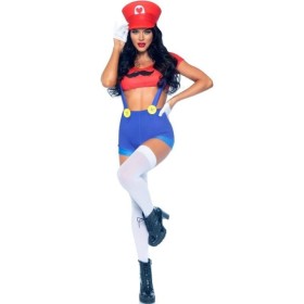 LEG AVENUE - COSTUME SEXY MARIO BROS ROUGE/BLEU S LEG AVENUE COSTUMES