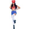 LEG AVENUE - SEXY MARIO BROS TRAJE VERMELHO/AZUL S LEG AVENUE TRAJES